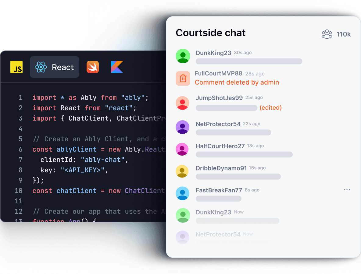 Live streaming chat